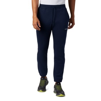 Columbia Broek Heren, Logo Fleece Jogger Donkerblauw, 58FAPQUBH